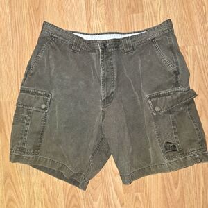 Sorel Mens Olive Green Cotton Cargo Shorts Size 36. Hiking Outdoors Activewear